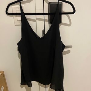 Black tank blouse